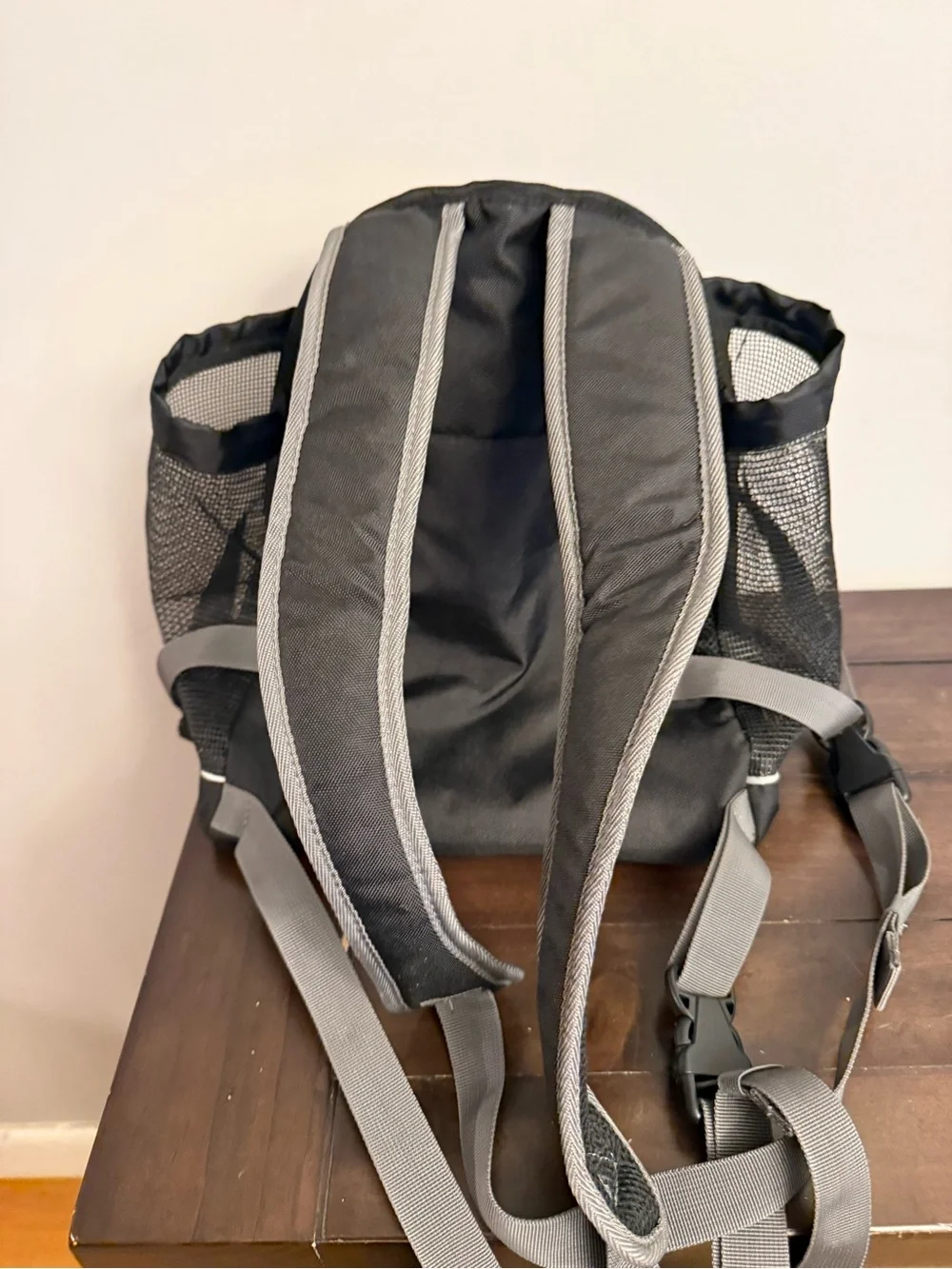 Outward Hound Black and Gray Pet Travel Backpack